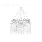 Handmade bronze hanging lamp Bendale