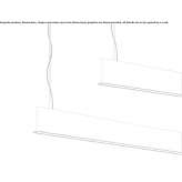 Aluminum LED hanging lamp Rouvreux