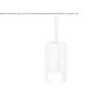 Lampa wisząca LED z mosiądzu i dmuchanego szkła Meldorf