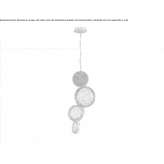 LED hanging lamp handmade of bronze Chupaca