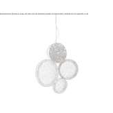 LED hanging lamp handmade of bronze Chupaca