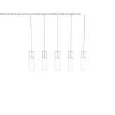 LED hanging lamp made of hand-blown glass Vara