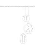 Szklana lampa wisząca Blello
