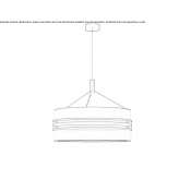 Lampa wisząca LED z tkaniny Mirabel