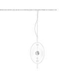 Steel LED hanging lamp Oberdorf