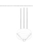 Glass pendant lamp Taperoo