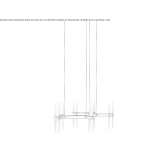 LED hanging lamp handmade of frosted glass Bennekom