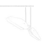 LED hanging lamp made of powder-coated steel Jilliby