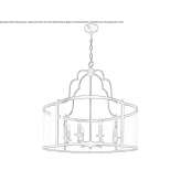 Ręcznie robiona metalowa lampa wisząca Seacliff