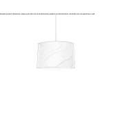 Technical fabric hanging lamp Robe