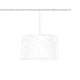 Technical fabric hanging lamp Robe
