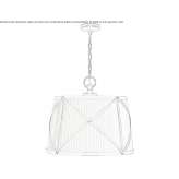 Large single hanging lampshade in polished antique brass Grays