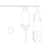 Adjustable LED hanging lamp made of blown glass Mutum