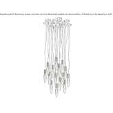 Lampa wisząca LED ze szkła Murano Ittre
