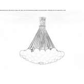 Pendant lamp made of glass and steel Weyer