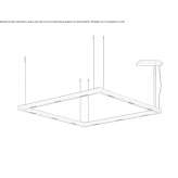 Aluminum LED hanging lamp Marlton