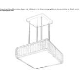 Glass pendant lamp Delsbo