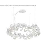 LED hanging lamp handmade of bronze Valko