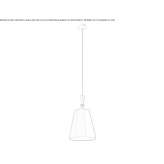 Lampa wisząca LED z tkaniny Jumet