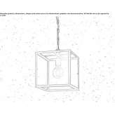Iron pendant lamp Royalton