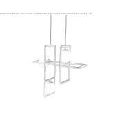 Metalowa lampa wisząca LED Tecpatan