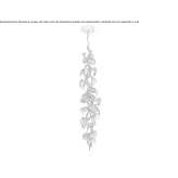 LED hanging lamp handmade of bronze Valko