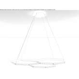 Stalowa lampa wisząca LED Becov