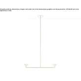 Brass LED hanging lamp Coolidge