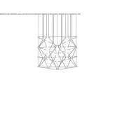 LED steel chandelier Sincik