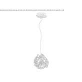 Lampa wisząca LED wykonana ręcznie z brązu Valko