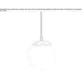 Szklana lampa wisząca Cascavel