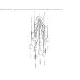 LED porcelain chandelier Artova