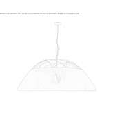 Hanging lamp made of flexible fabric Boyd