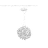 LED hanging lamp handmade of bronze Valko