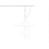 LED hanging lamp made of brass and glass Batar