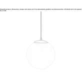 Szklana lampa wisząca Cascavel