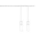 LED hanging lamp made of hand-blown glass Vara