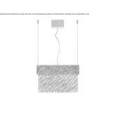 Lampa wisząca LED wykonana ręcznie z brązu Brolo