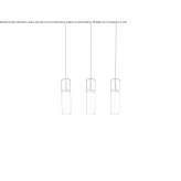 LED hanging lamp made of hand-blown glass Vara