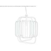 Metalowa lampa wisząca LED Sagres