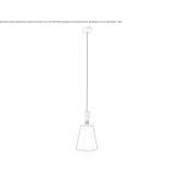 LED fabric pendant lamp Jumet