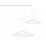 Aluminiowa lampa wisząca LED Hardheim