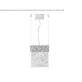 LED hanging lamp handmade of bronze Brolo