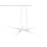 LED hanging lamp handmade of frosted glass Daesti