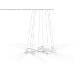 LED hanging lamp handmade of frosted glass Daesti
