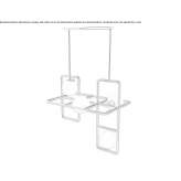 Metalowa lampa wisząca LED Tecpatan
