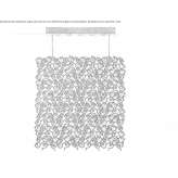 Halogenowa lampa wisząca z brązu z kryształkami Vialfre