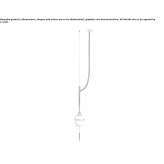 Porcelain LED hanging lamp Artova