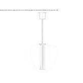 Nightshade Black chandelier Lubawka
