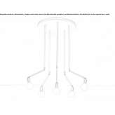 Swivel steel LED hanging lamp Senija